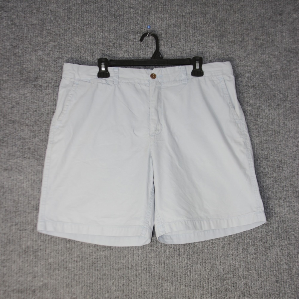 Polo Ralph Lauren Swimwear Shorts Mens 36 Light Blue Chino Style Cotton Blend